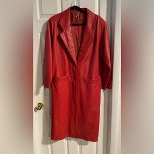 Full length  genuine leather